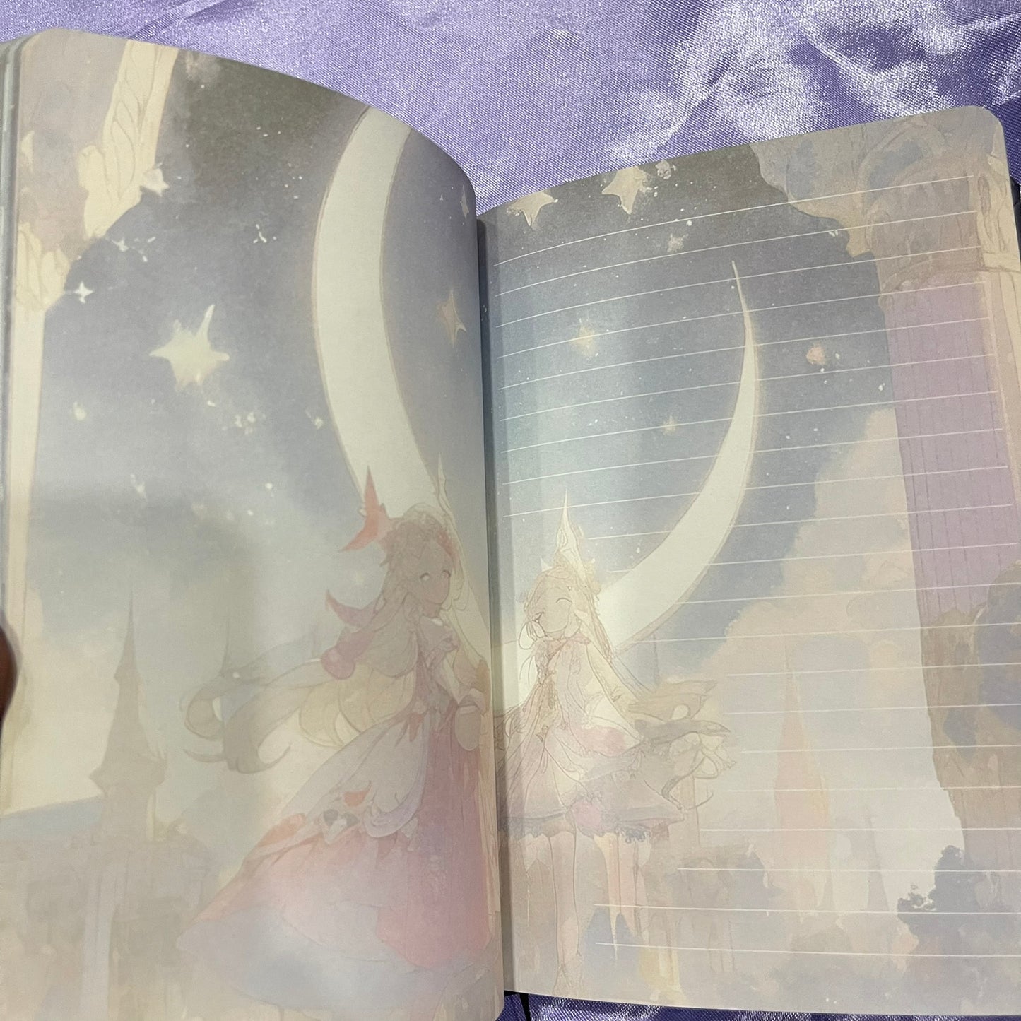 Magin in the Moonlight 3D Full Color Illustration JOURNAL Notebook