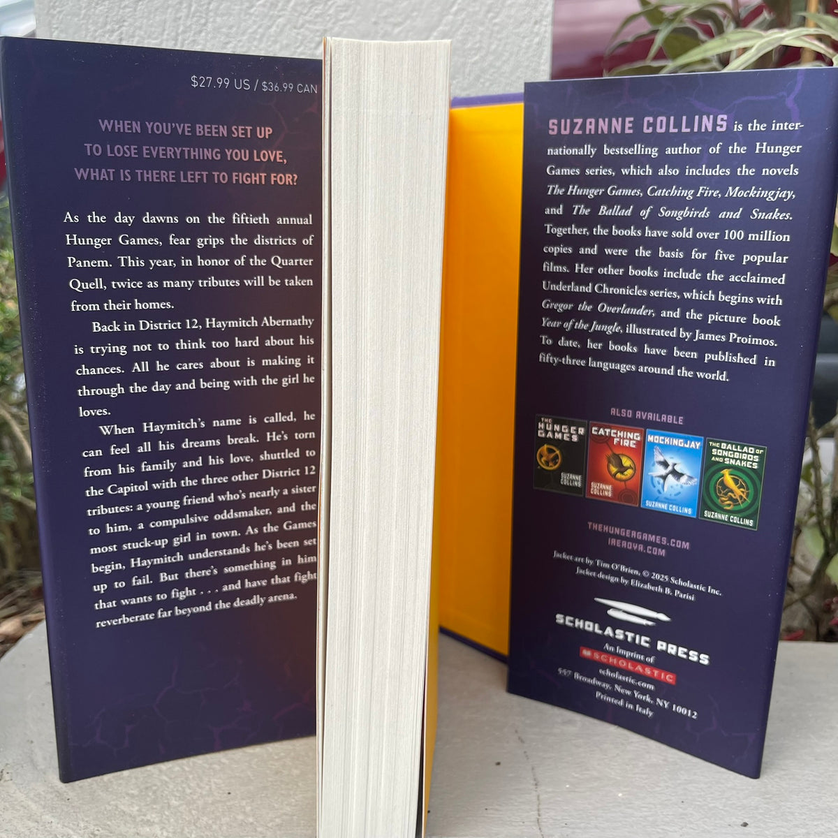 Sunrise on the Reaping Hardcover by Suzanne Collins (Hunger games, Dystopia) Haymitch’s story