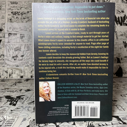 Verity Paperback by Collen Hoover
