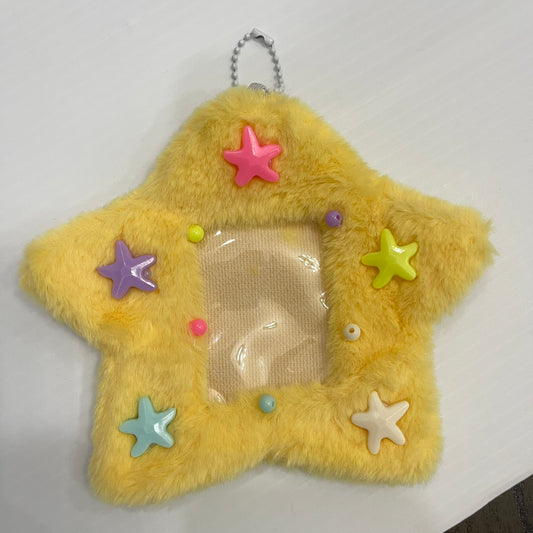 Plush Photocard Holder Yellow Star