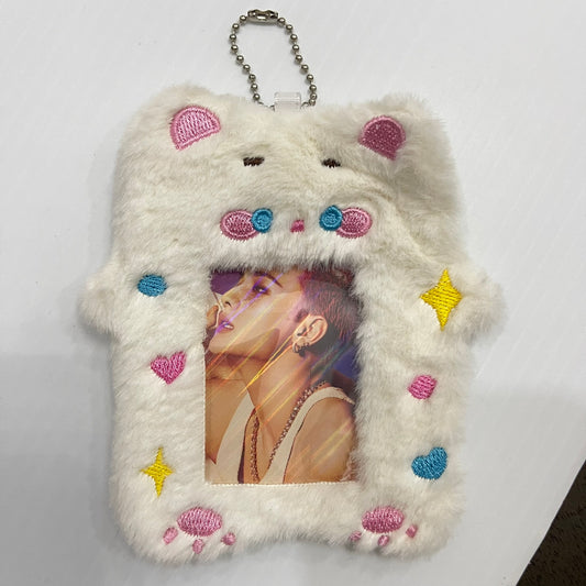 Plush Photocard Holder White Rabbit