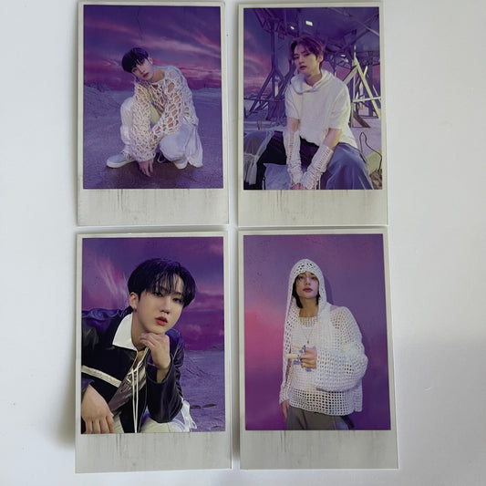 Stray Kids Official Album ROCK-STAR Official 4 pcs Film Photocards set Hyung Line