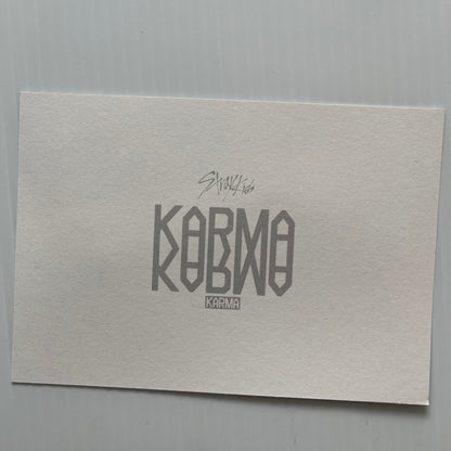 STRAY KIDS 4th Official Album KARMA Post card