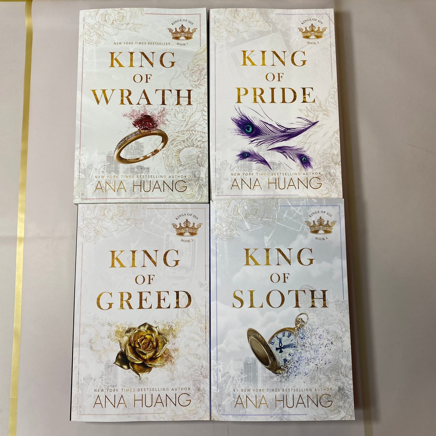 Kings of Sin Series Books 1 - 4 Set (King of Wrath, King of Pride, King of Greed, King of Sloth) Paperback by Ana Huang