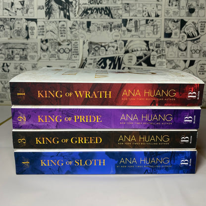 Kings of Sin Series Books 1 - 4 Set (King of Wrath, King of Pride, King of Greed, King of Sloth) Paperback by Ana Huang