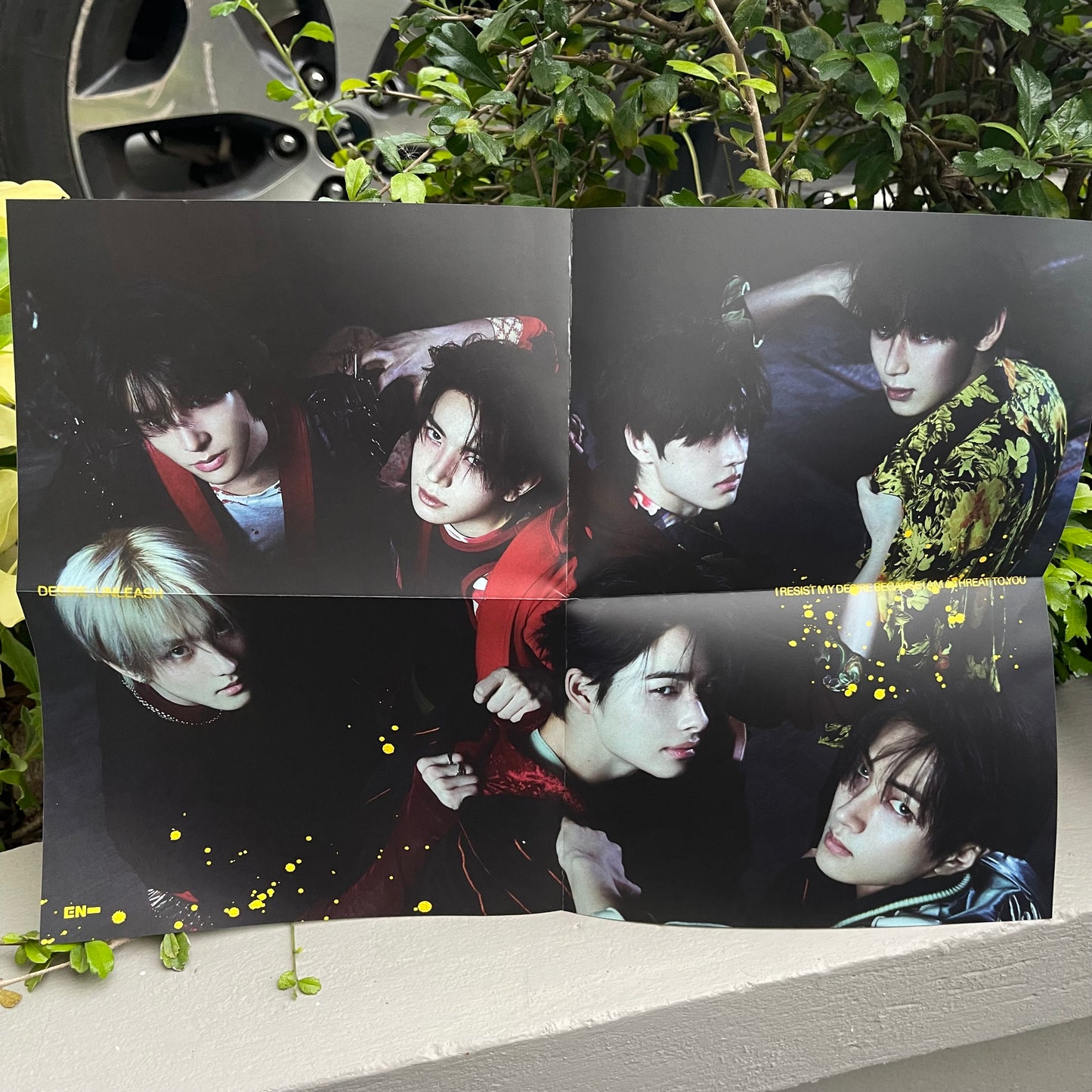 ENHYPEN DESIRE UNLEASH YOU VERSION OFFICIAL Folded Mini Poster