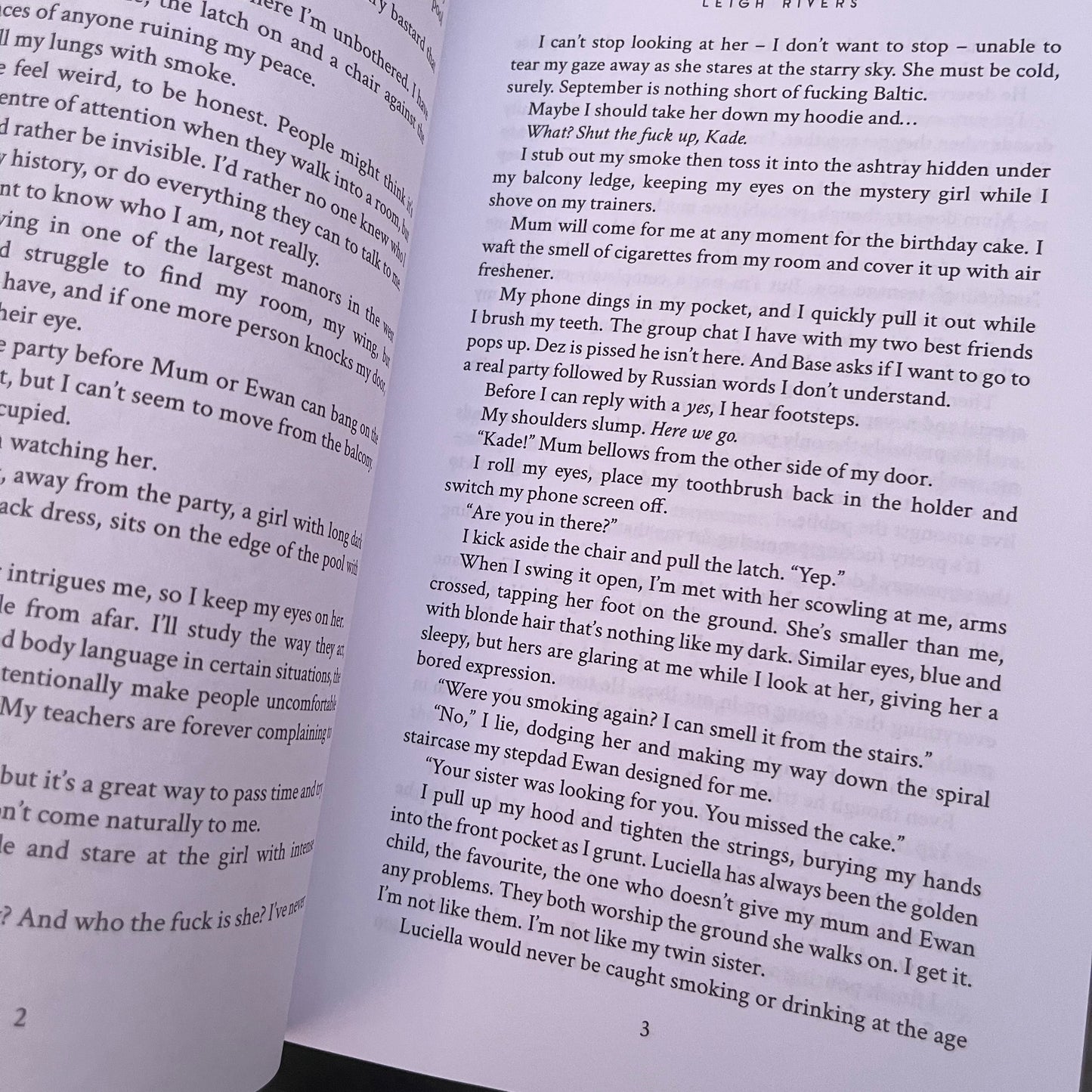 Insatiable Paperback dark romance by Leigh Rivers