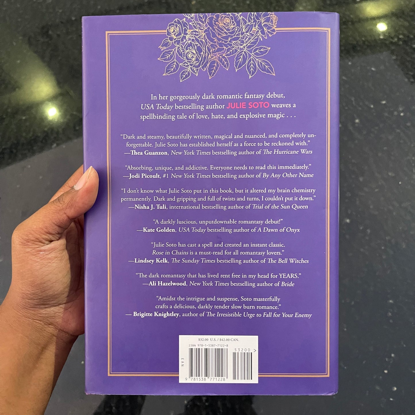 Sprayed Edges! Rose in Chains (Deluxe Limited Edition) Hardcover by Julie Soto