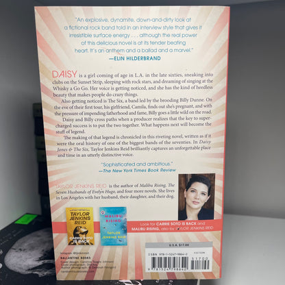 Daisy Jones & The Six Paperback by Taylor Jenkins Reid