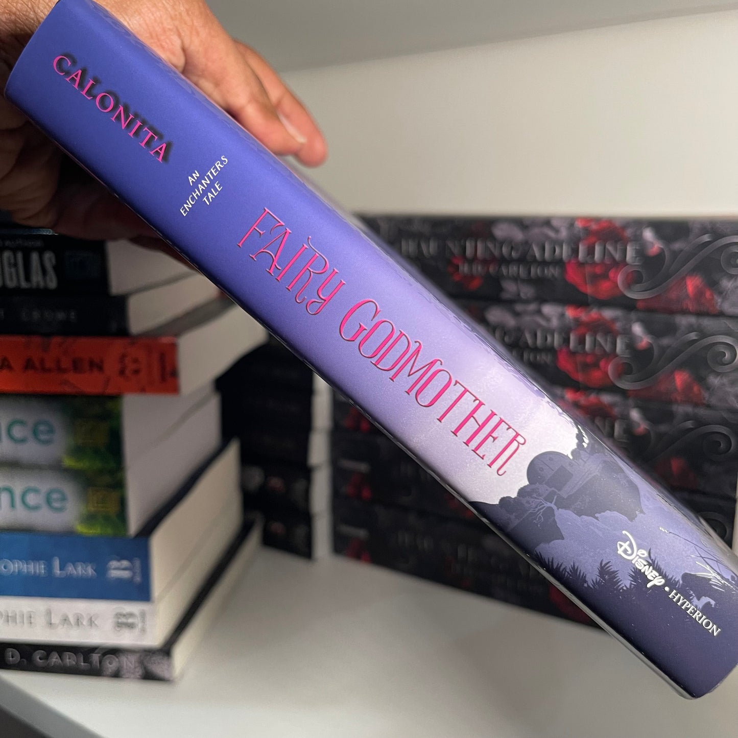 Purple edges!  Fairy Godmother An Enchanters Tale (The Enchanters) by Jen Calonita Hardcover