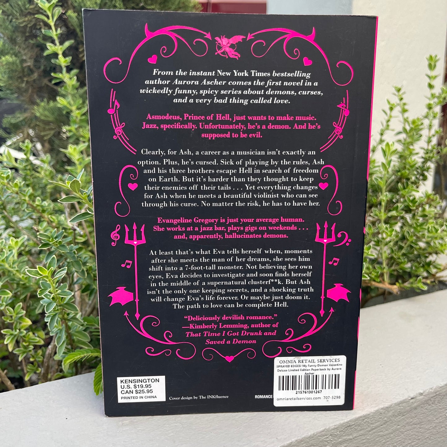 SPRAYED EDGES! My Funny Demon Valentine Deluxe Limited Edition Paperback by Aurora Ascher