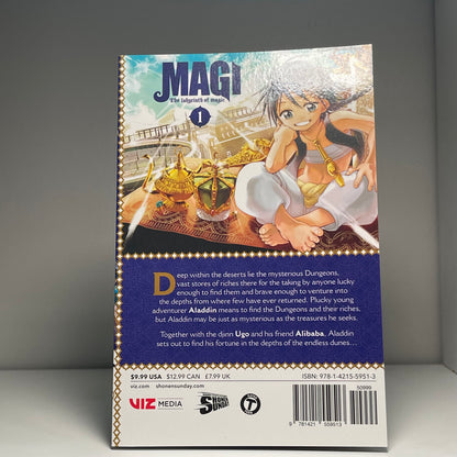 Magi The Labyrinth of Magic Vol 1 manga by Shinobu Ohtaka