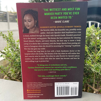 My Sister the Serial Killer A Novel paperback by Oyinkan Braithwaite