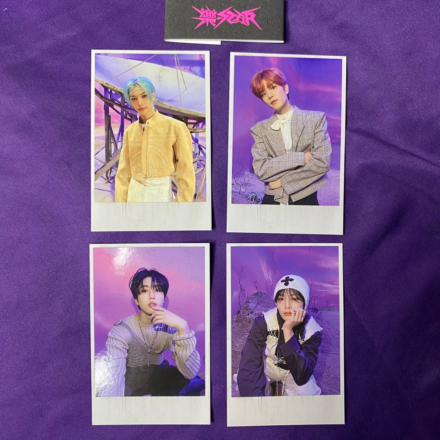 Stray Kids Official Album ROCK-STAR Official 4 pcs Film Photocards set