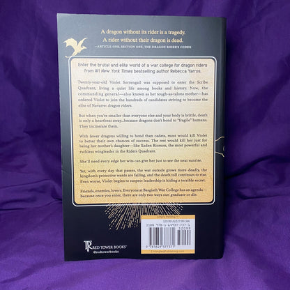 SPRAYED EDGES ! Fourth Wing (The Empyrean, 1) Paperback by Rebecca Yarros + WITH NEW BONUS CONTENT