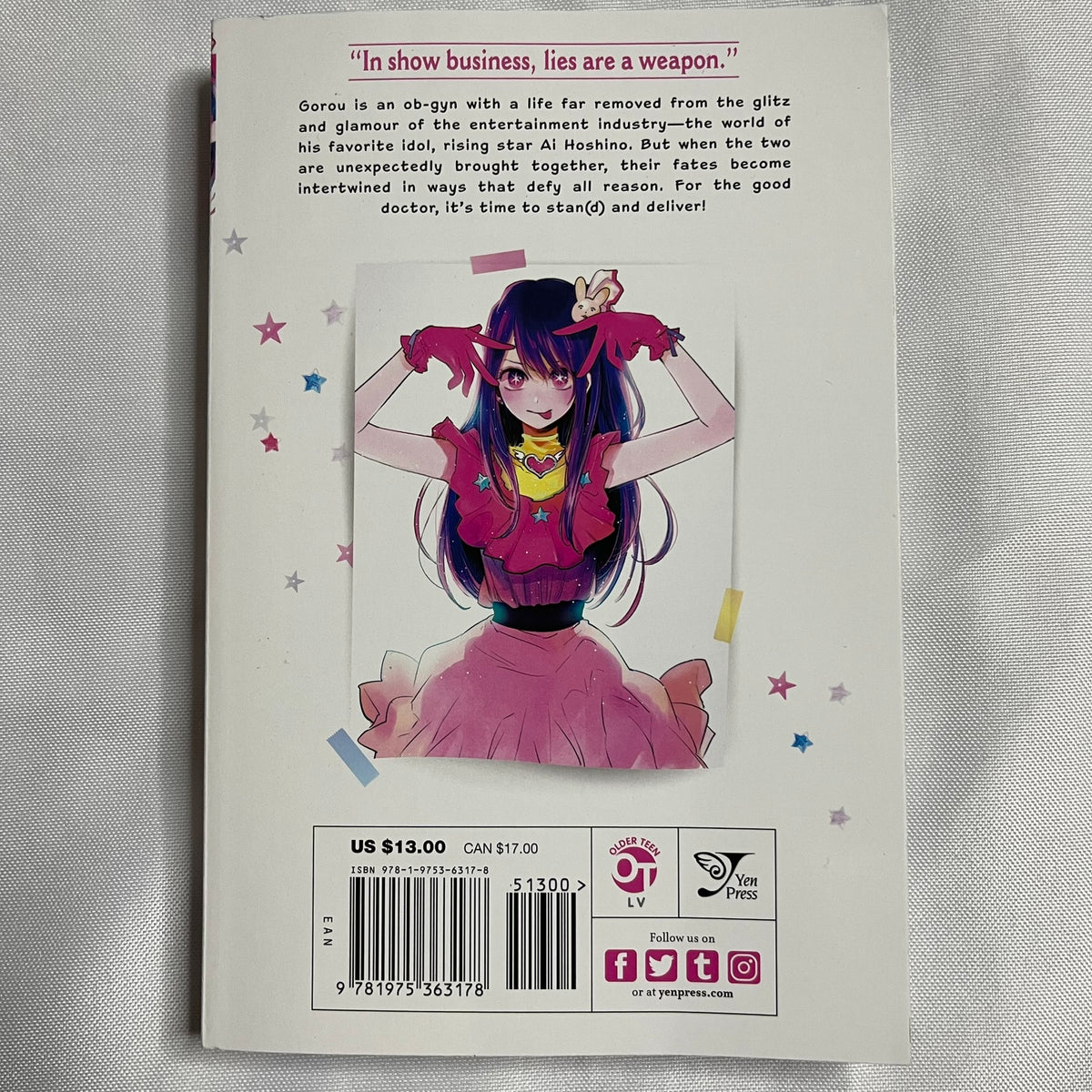 Oshi No Ko Vol 1 Paperback by Aka Akasaka (romance slice of life)