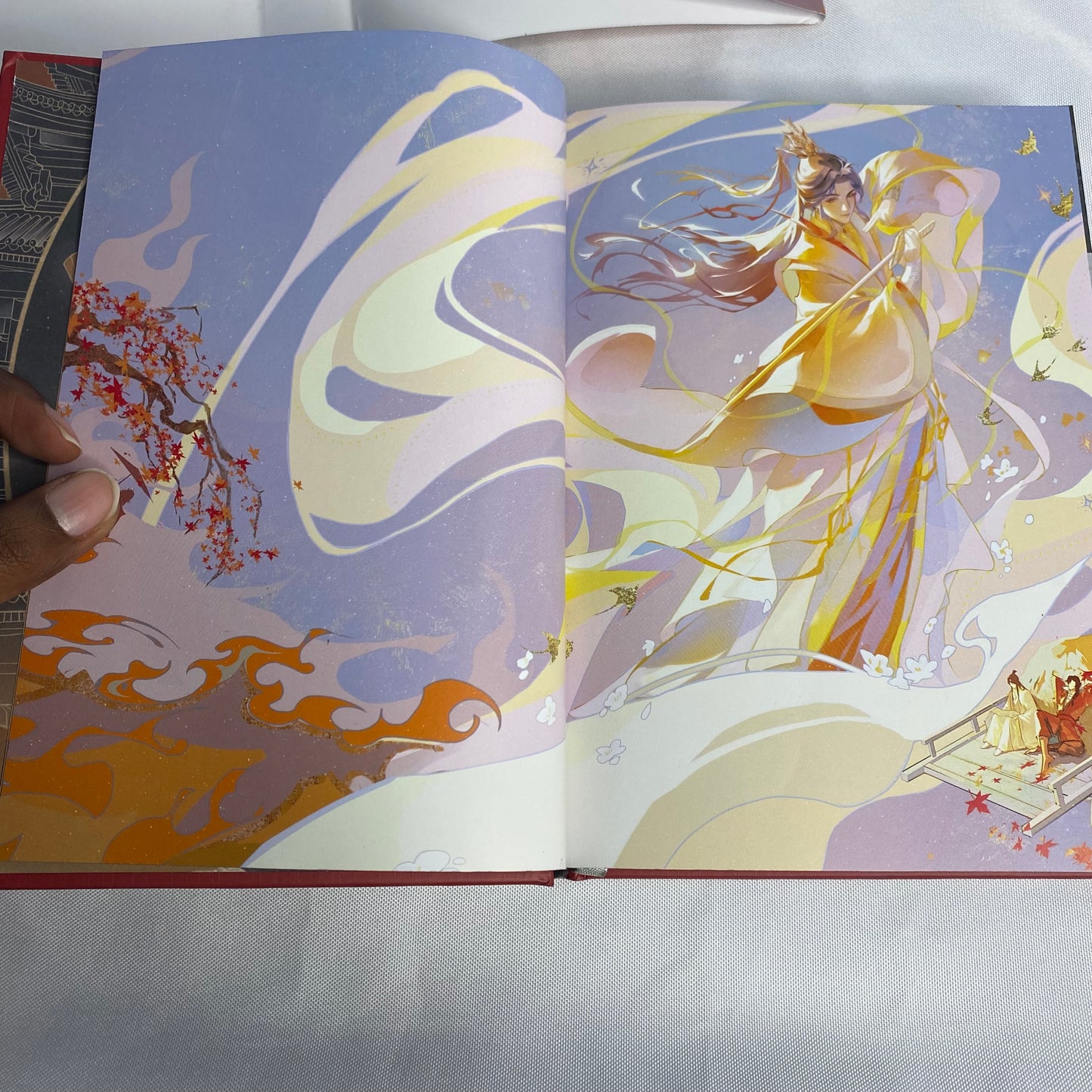 SPRAYED EDGES! Heaven Official Blessing Tian Guan Ci Fu Novel Deluxe Hardcover Novel Vol 1 Light Novel by Mo Xiang Tong Xiu