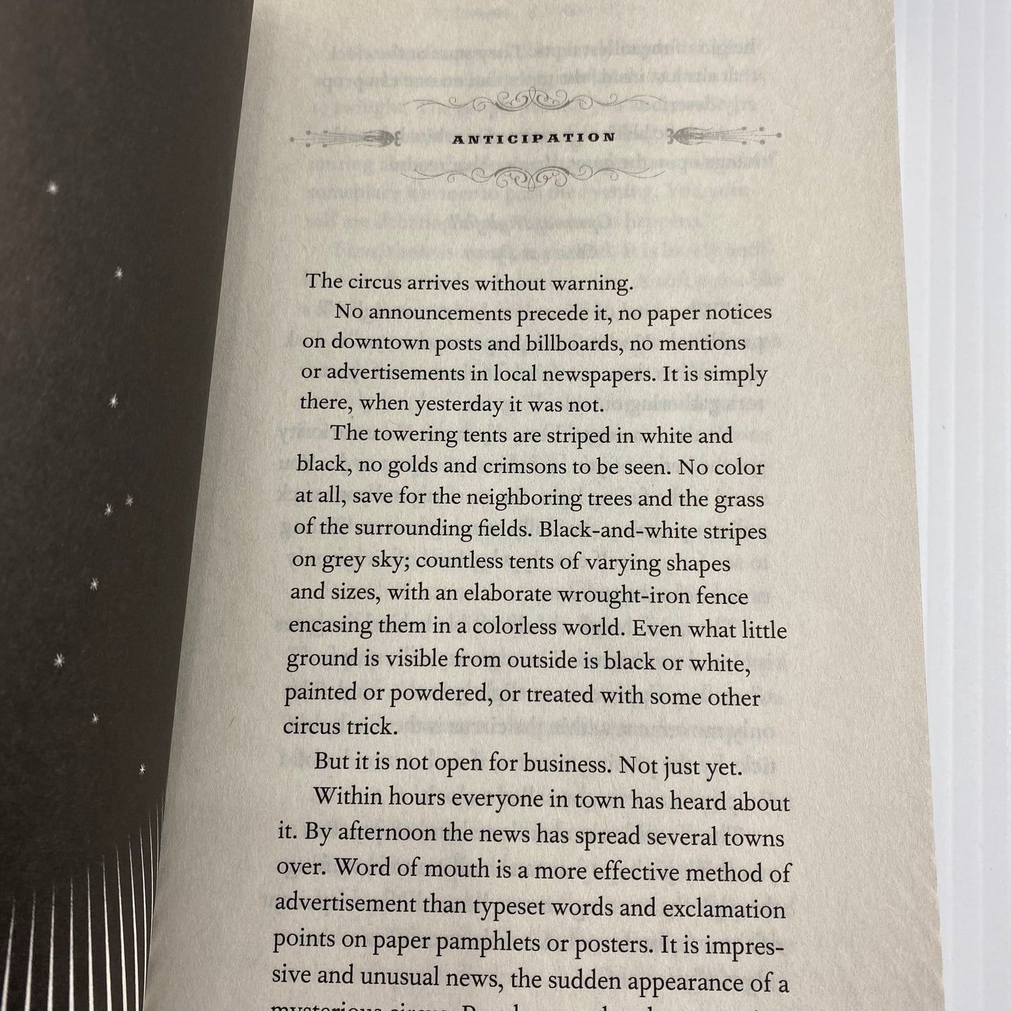 The Night Circus A Novel Paperback by Erin Morgenstern