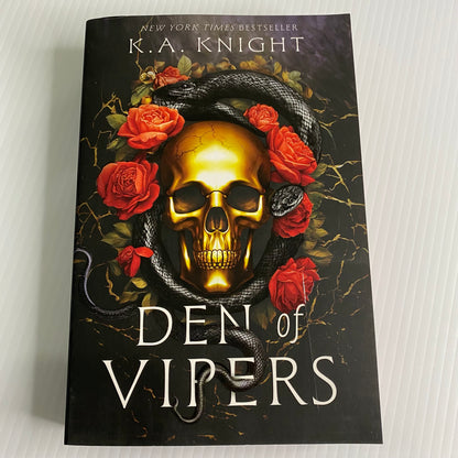 SPRAYED EDGES! Den of Vipers A Dark Romance Paperback by K.A. Knight