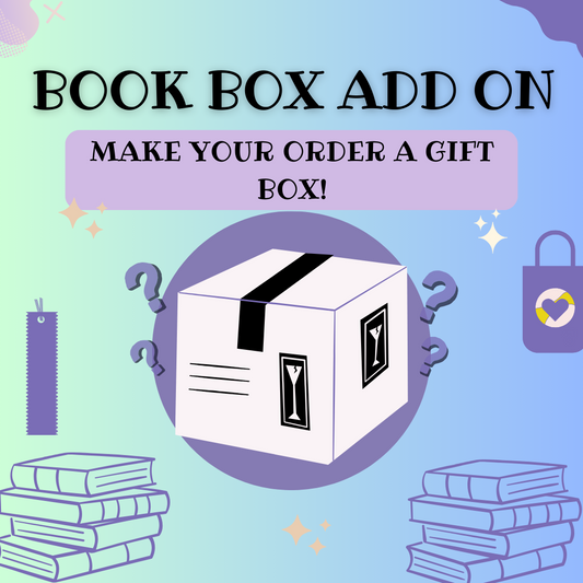 BOOK BOX ADD ON (MAKE ANY ORDER A GIFT BOX) READ INSTRUCTIONS PLEASE