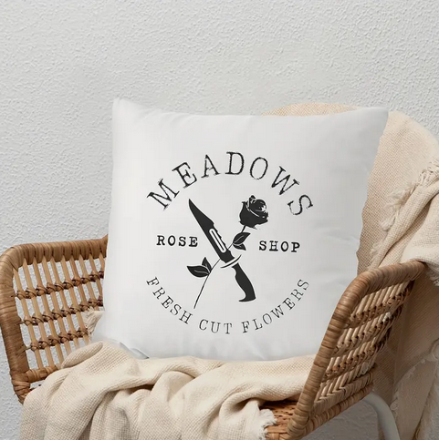 Haunting Adeline Pattern Velvet Cushion Cover