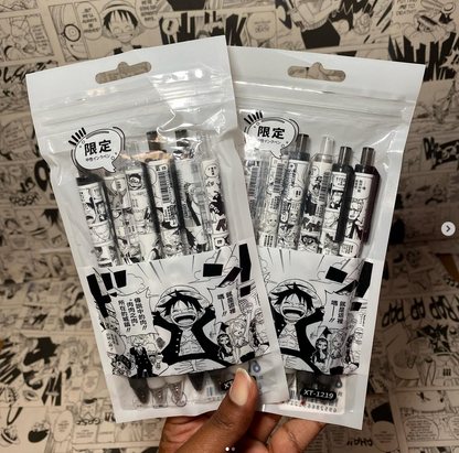 6Pcs One Piece Pen Pack