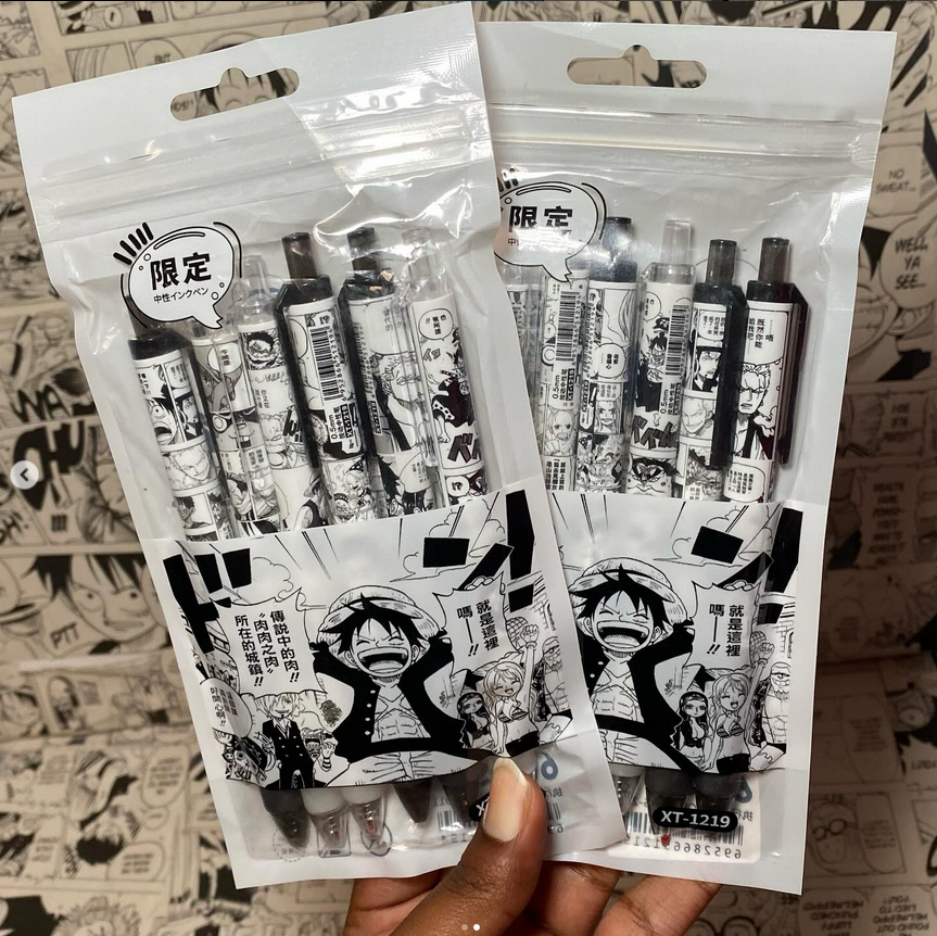 6Pcs One Piece Pen Pack