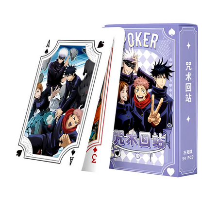 Jujutsu Kaisen poker playing cards