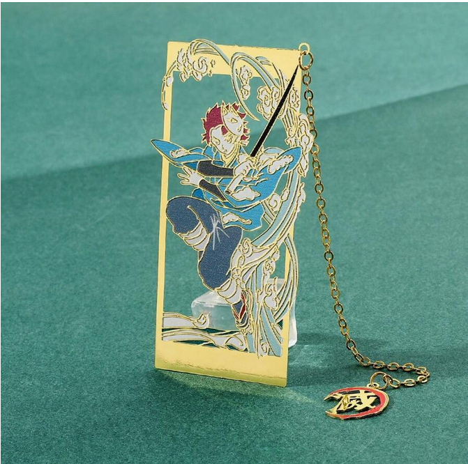 Demon Slayer Tanjirou Metal Bookmarks with Tassle