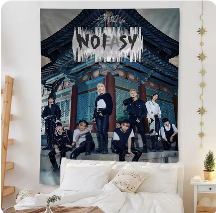 Stray Kids NO EASY Wall Tapestry (Small)