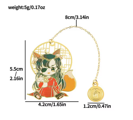 Xie Lian Heaven Official Blessing Tian Guan Cì Fu Metal Bookmark