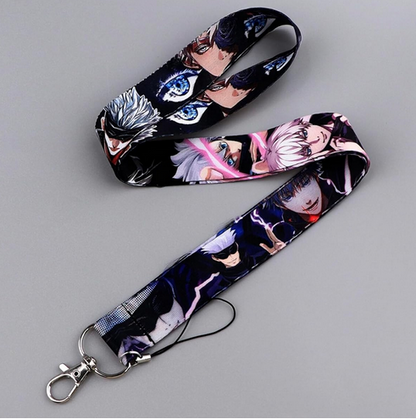 Jujutsu Kaisen Gojo Lanyard with ID Holder (hollow purple)