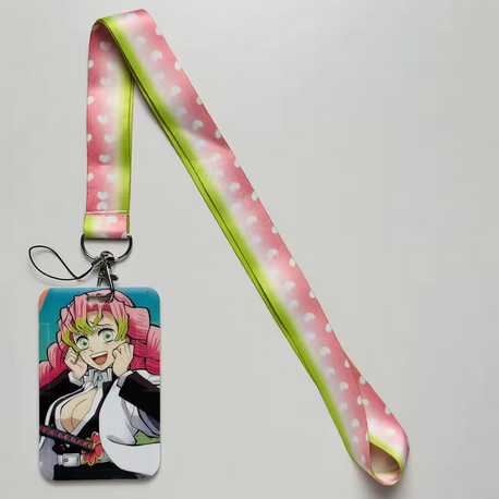 Demon Slayer Mitsuri Kanroji Lanyard with ID Holder