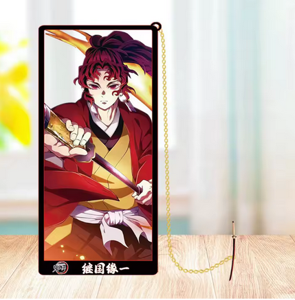 Demon Slayer Yoriichi Tsugikuni Metal Bookmarks with Tassle