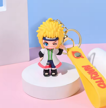 Naruto 3D 3 Pcs anime Keychain MINATO