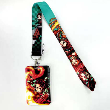 Demon Slayer Tanjirou 2 Lanyard with ID Holder