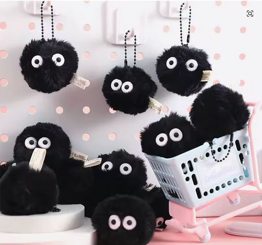 Studio Ghibli Spirited Away Soot Sprite plush Keychain