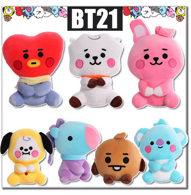 BTS BT21 Plush KEYCHAINS