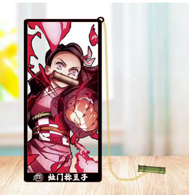Demon Slayer Nezuko Metal Bookmarks with Tassle