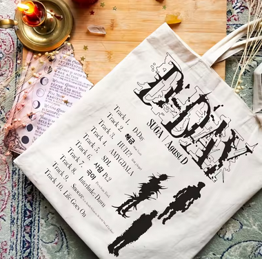 BTS  Yoongi Agust D TOUR Tote Bag 2
