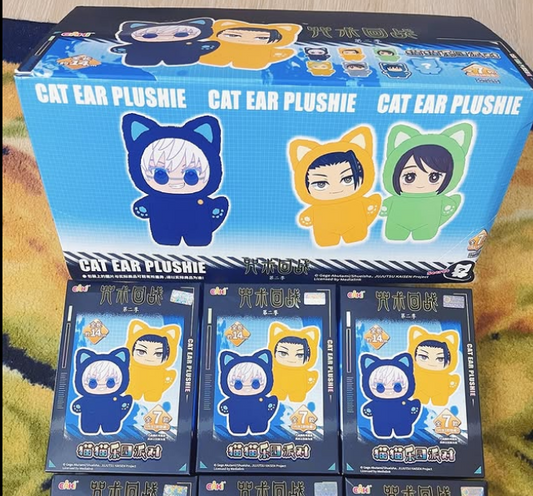 AUTHENTIC JUJUTSU KAISEN CAT EAR PLUSHIE LABUBUS