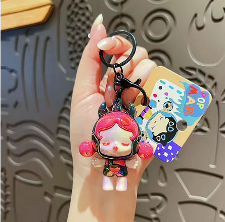 Glitz Figure Electroplated Demon Dream Girl 3D Keychain