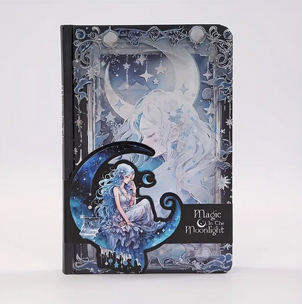 Magin in the Moonlight 3D Full Color Illustration JOURNAL Notebook