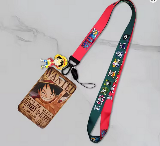 One Piece Lanyard with ID Holder LUFFY