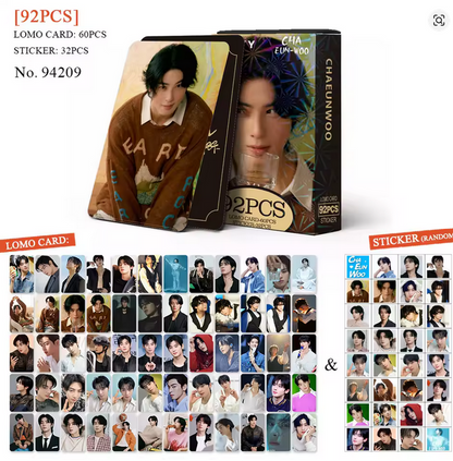 Astro Cha EunWoo 92 PCS Photocard box Version