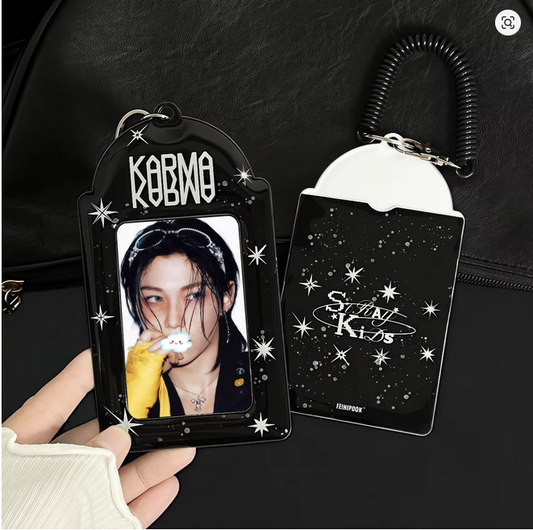 STRAY KIDS KARMA PHOTOCARD KEYCHAIN HOLDER