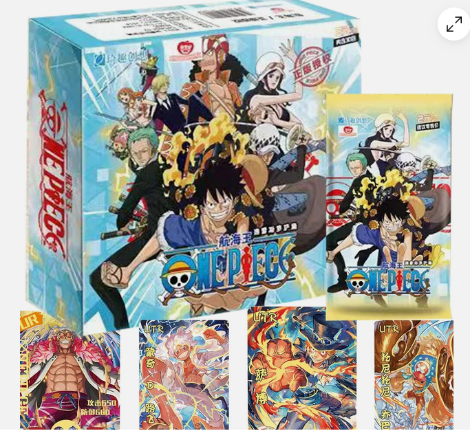 One Piece Trading Cards packs Yellow & Blue