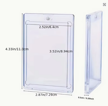 Magnetic card holder for photocards and trading cards