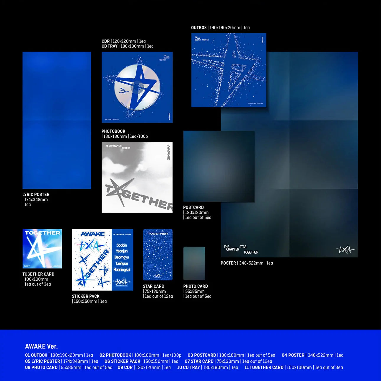 TOMORROW X TOGETHER TXT - THE STAR CHAPTER Together Official Album AWAKE VERSION