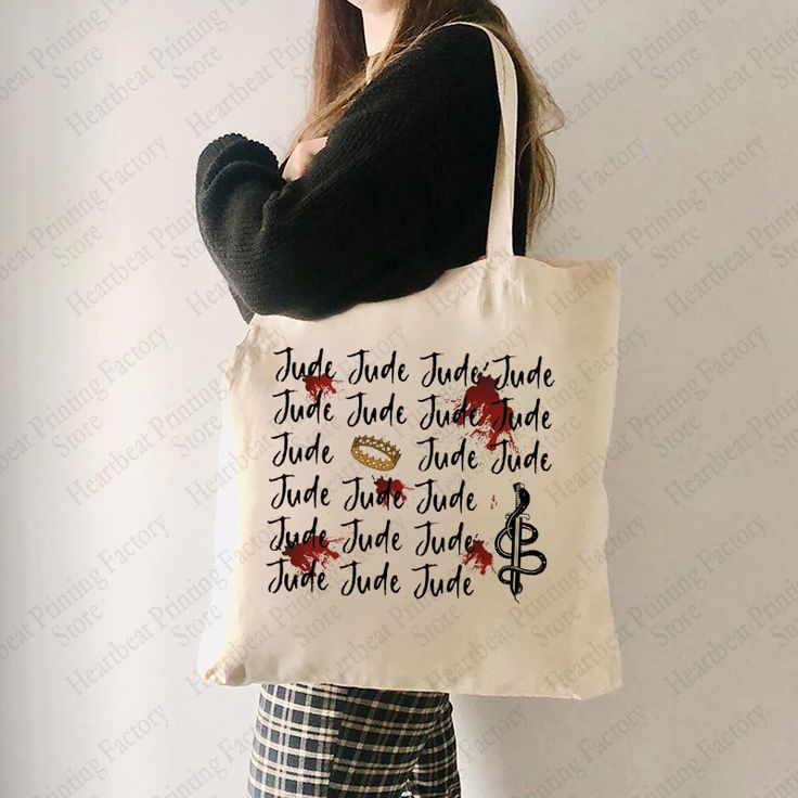 The Cruel Prince Jude Double Sided Tote Bag Jude Jude Jude